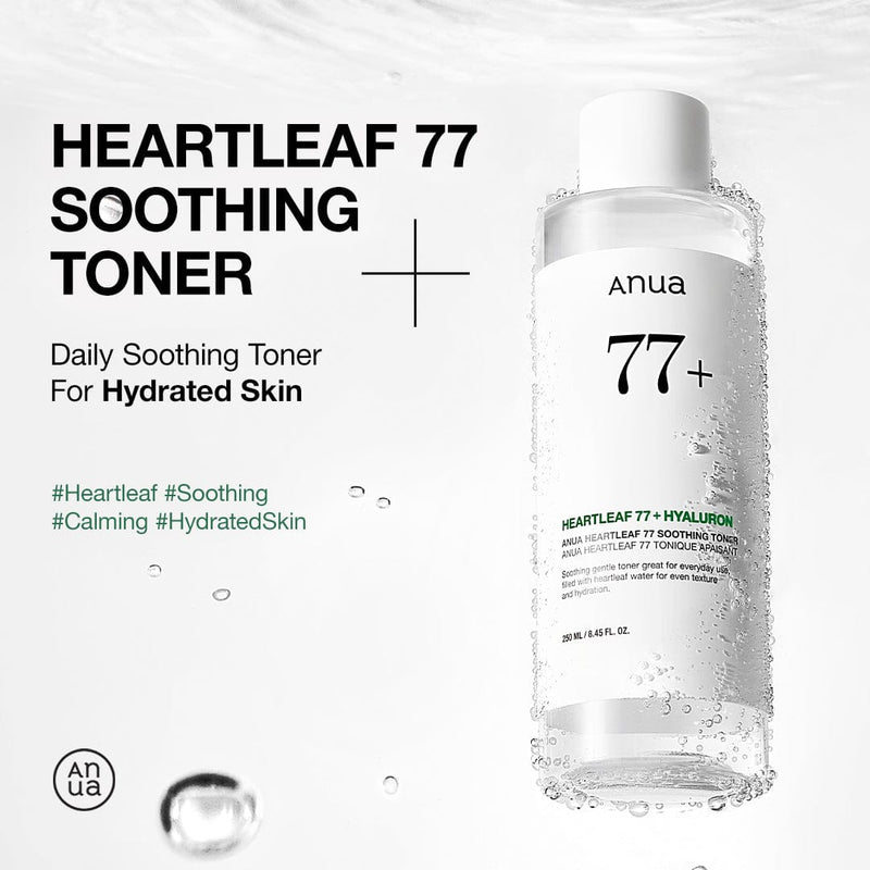 Toner ANUA Heartleaf 77 Soothing Toner pour une peau hydratée et apaisée