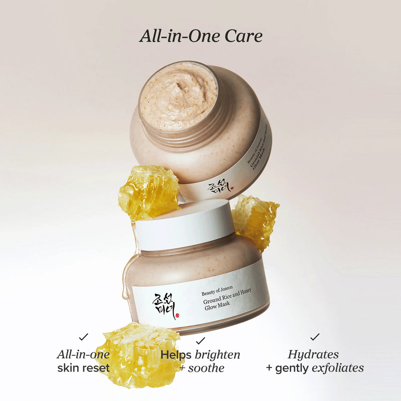 Masque Beauty of Joseon Ground Rice and Honey Glow Mask : soin tout-en-un qui illumine, apaise et hydrate