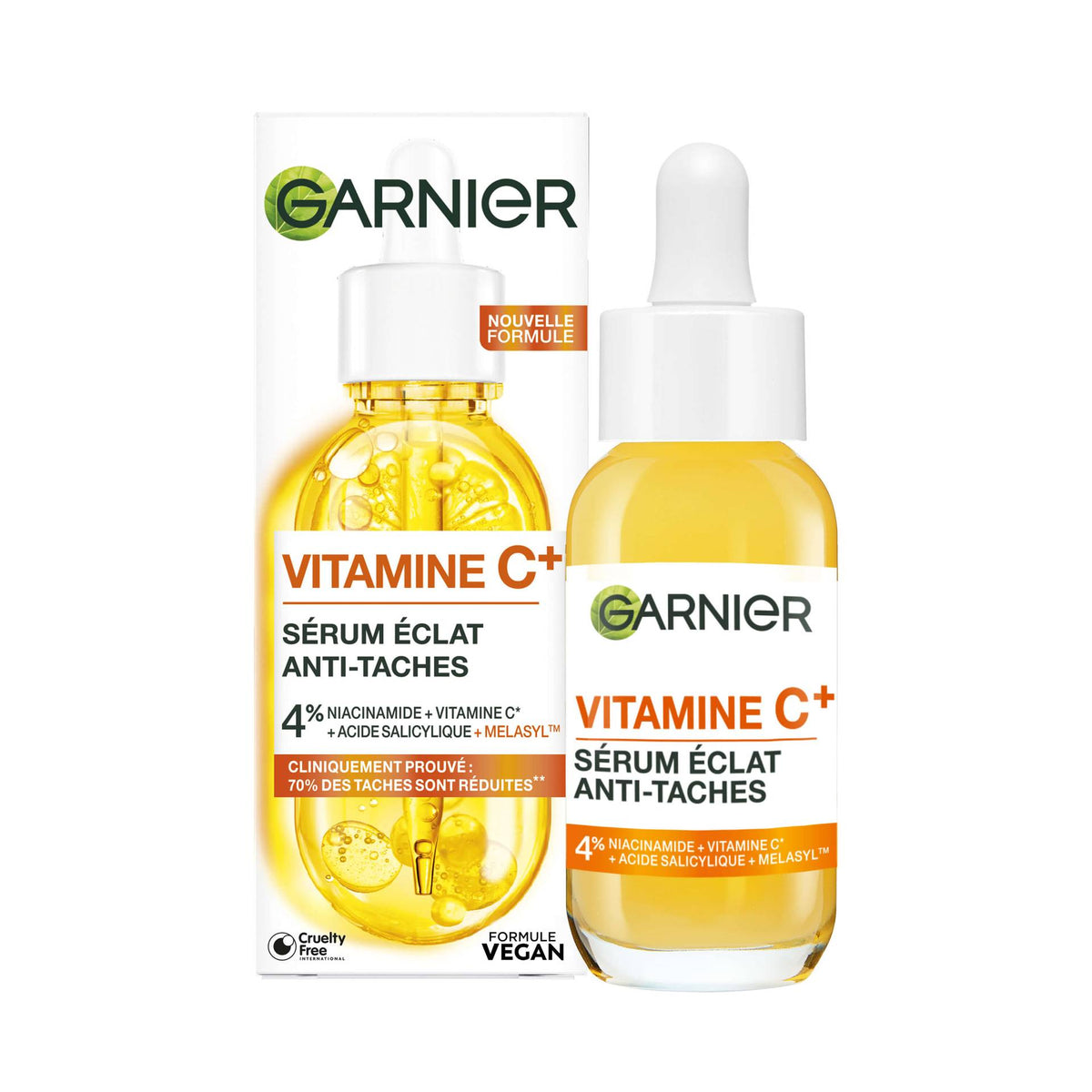Flacon Garnier Sérum Éclat Anti-Taches Vitamine C 30 ml
