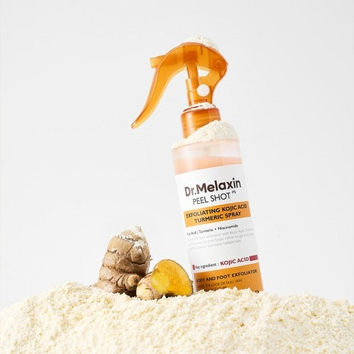 Dr.Melaxin Peel Shot – Spray exfoliant corps à l'acide kojique et curcuma