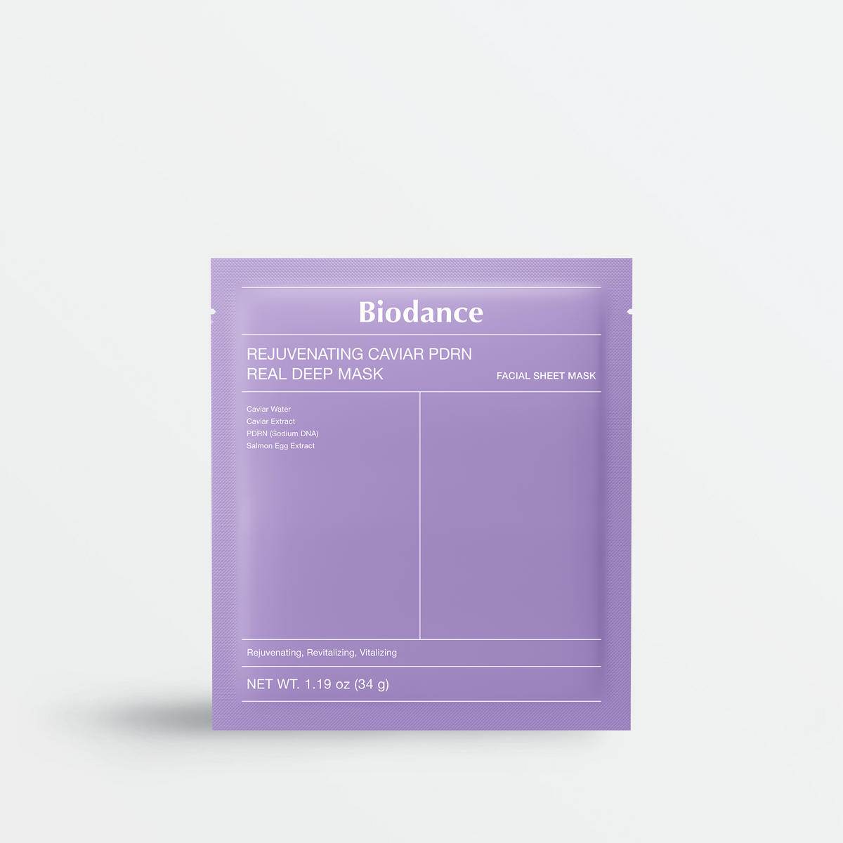 Biodance Rejuvenating Caviar PDRN Real Deep Mask – Masque hydrogel régénérant au caviar