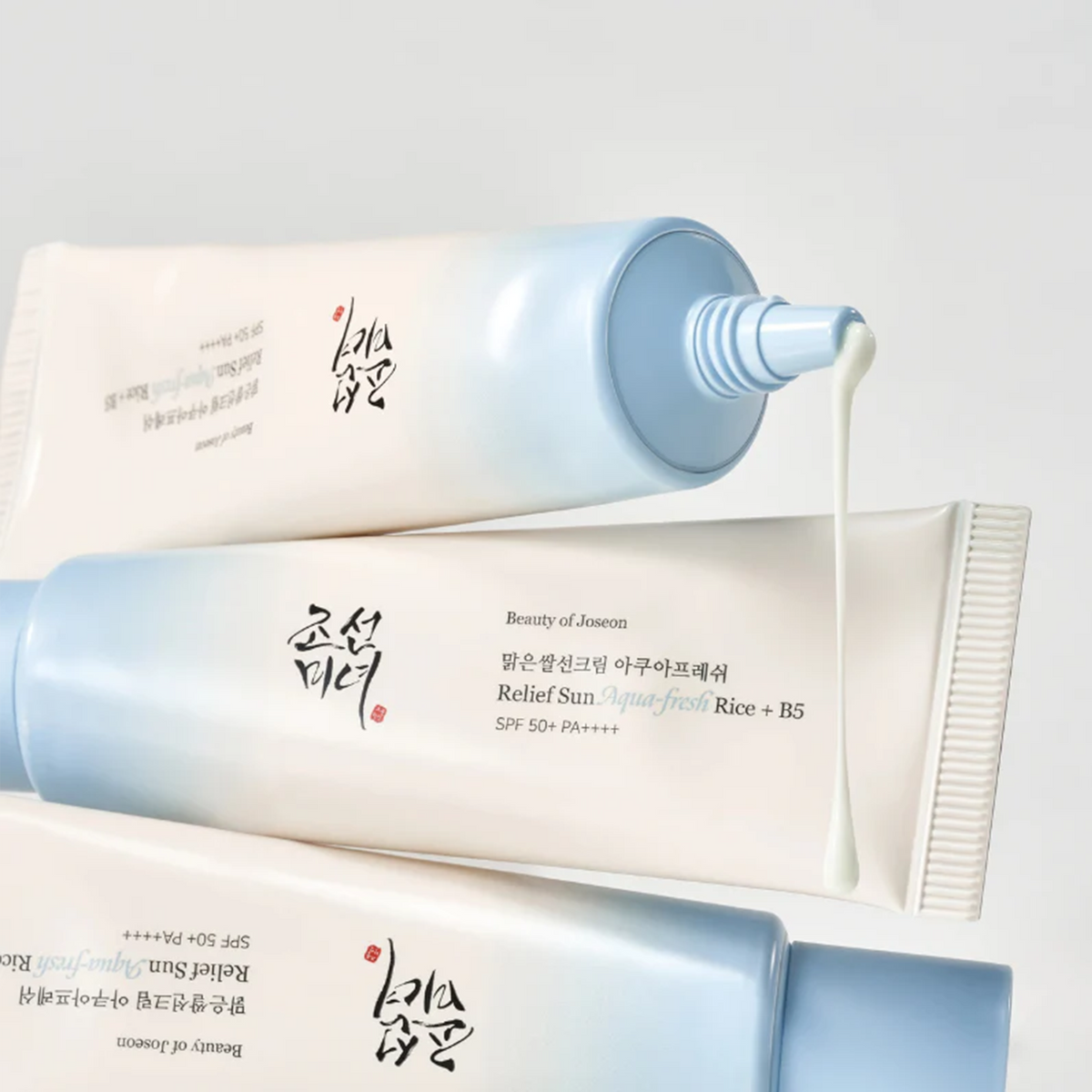 Tubes de la crème solaire Beauty of Joseon Relief Sun Aqua-Fresh Rice + B5