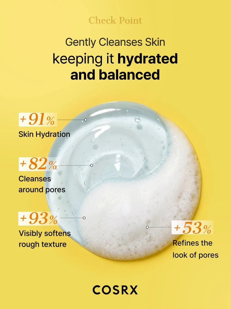 Mousse du gel nettoyant COSRX Advanced Snail Mucin Gel Cleanser : hydratation et nettoyage des pores