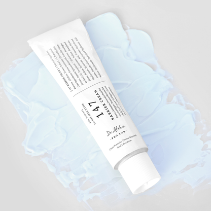Texture bleutée de la crème Dr.Althea 147 Barrier Cream