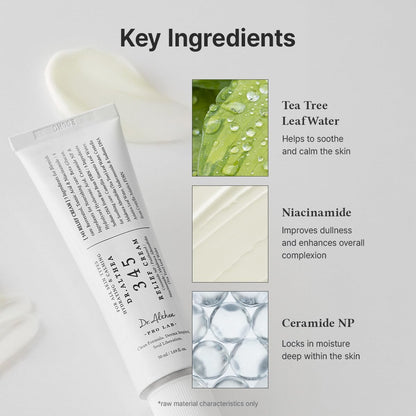 Crème Dr.Althea 345 Relief Cream, tube de 50 ml, avec ses ingrédients clés