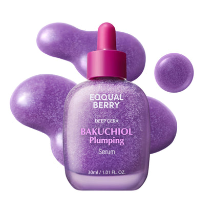 Sérum Eqqualberry Bakuchiol Plumping Serum, flacon pipette de 30 ml