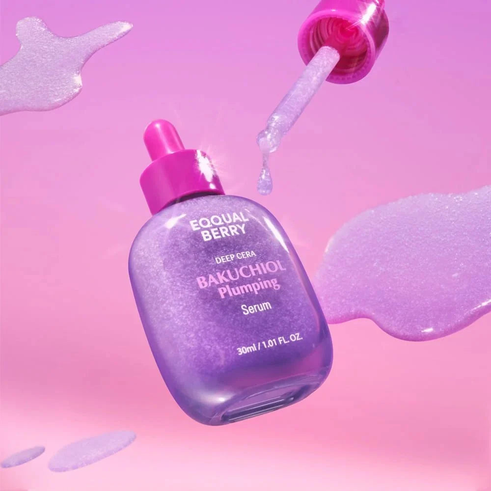 Sérum Eqqualberry Bakuchiol Plumping Serum, mise en scène