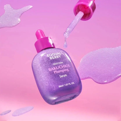 Sérum Eqqualberry Bakuchiol Plumping Serum, mise en scène