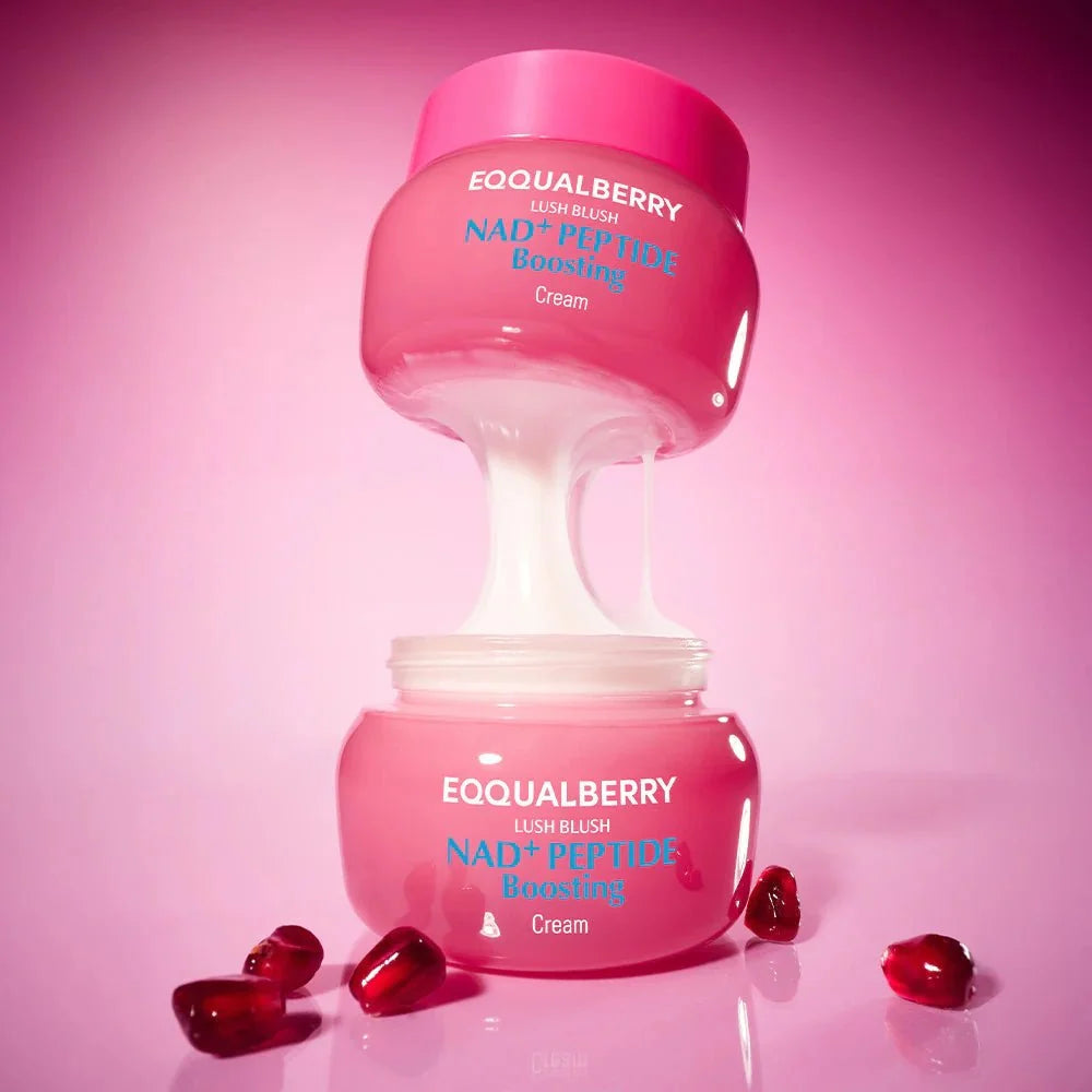 Crème Eqqualberry NAD+ Peptide Boosting Cream, pot de 50 ml