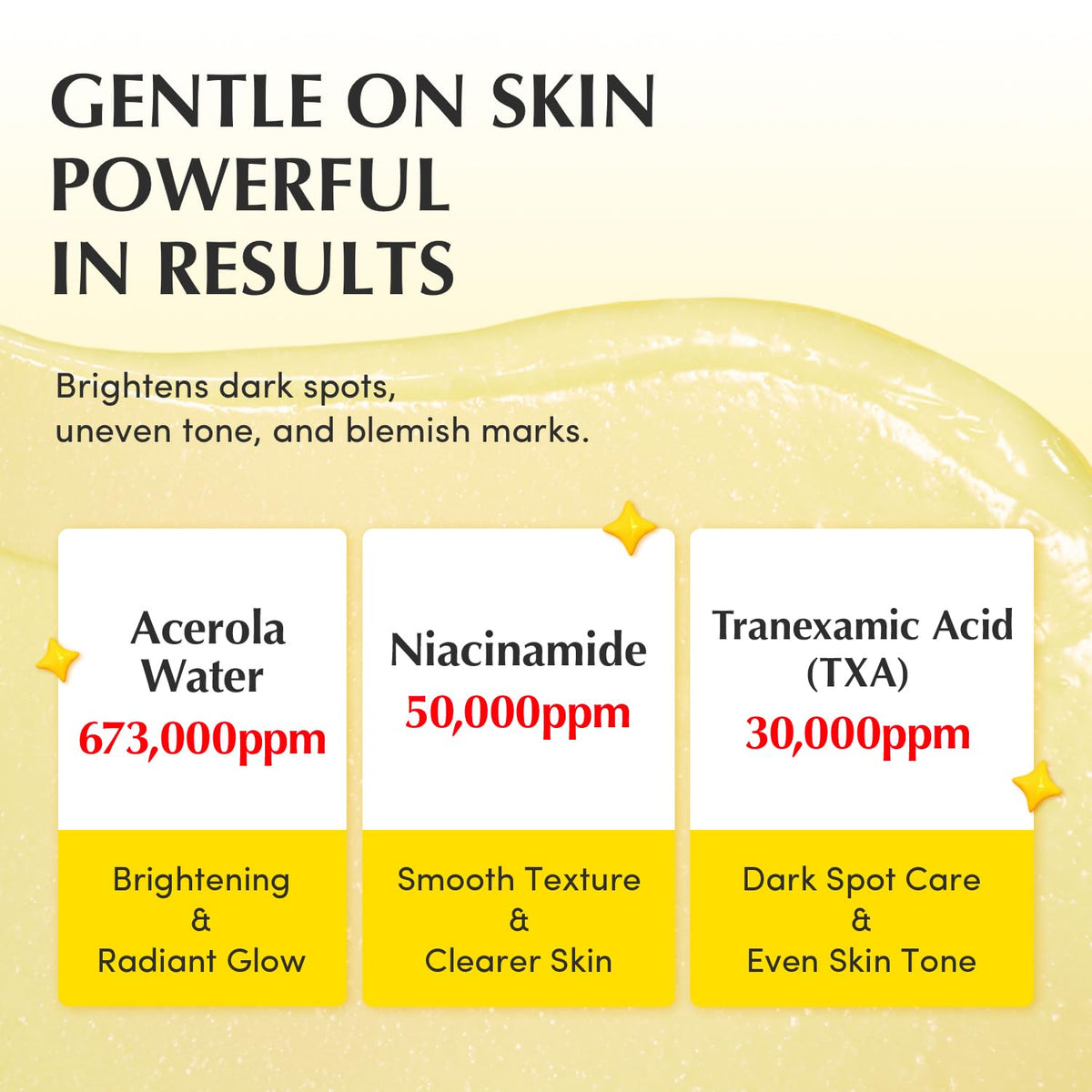 Actifs de la crème Eqqualberry Vitamin Illuminating Cream : acérola, niacinamide, acide tranexamique