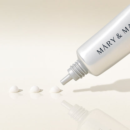 Texture de la crème yeux MARY&MAY Tranexamic Acid + Glutathione Eye Cream