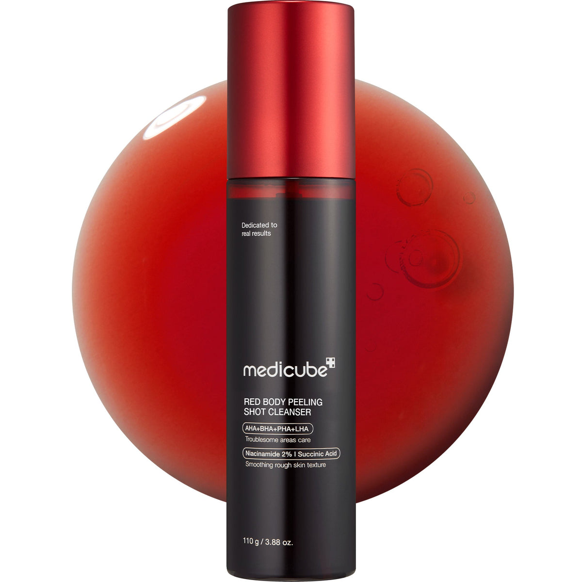 Spray exfoliant corps Medicube Red Body Peeling Shot Cleanser, flacon de 110 g