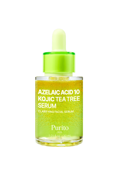 Sérum Purito Seoul Azelaic Acid 10 Kojic Tea Tree Serum, flacon pipette de 30 ml