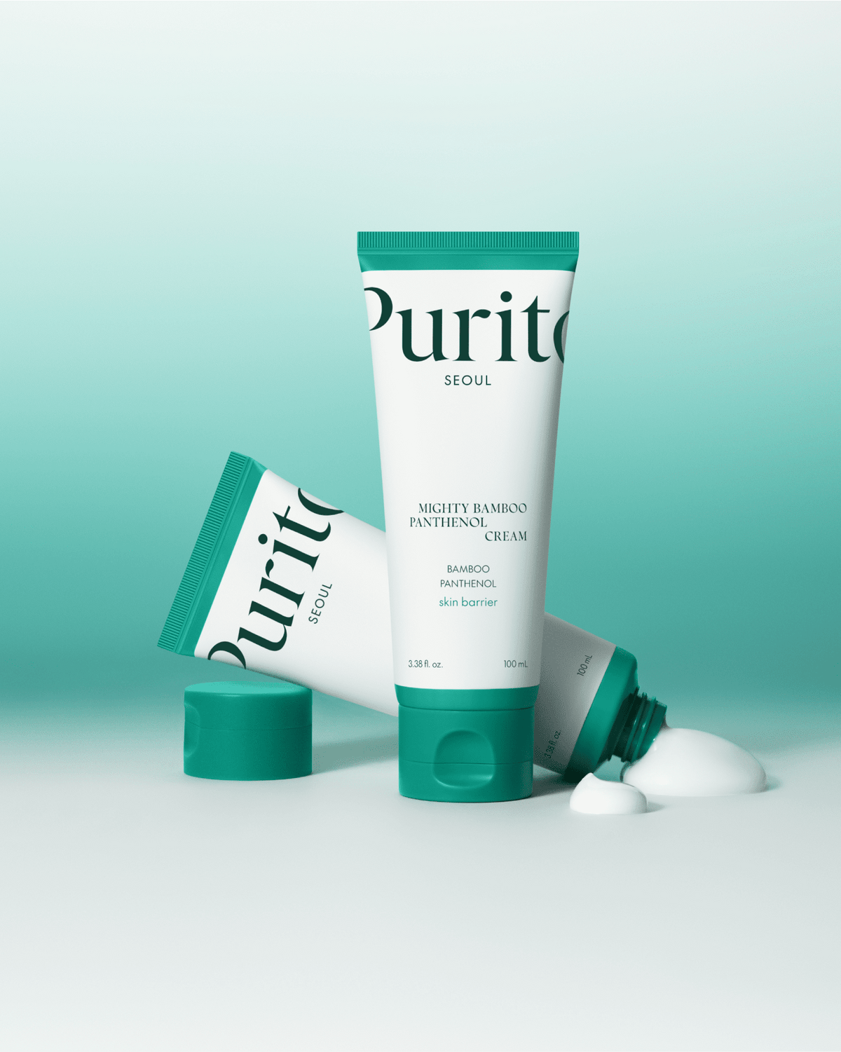 Crème Purito Seoul Mighty Bamboo Panthenol Cream, mise en scène