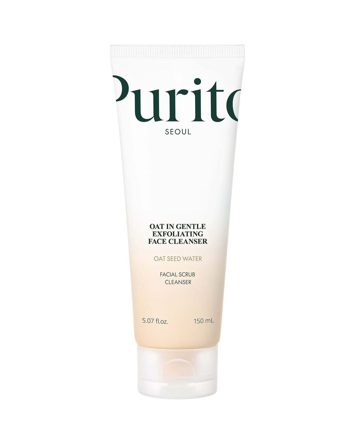 Nettoyant Purito Seoul Oat-in Gentle Exfoliating Face Cleanser, tube de 150 ml